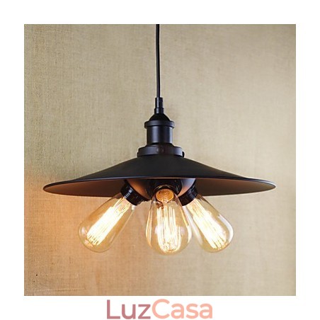 Luzes Pendentes Tradicionais Clássico Vintage Retro Country Garagem Metal Luzes Pendentes Tradicionais Clássico Vintage Retro Country Garagem Metal