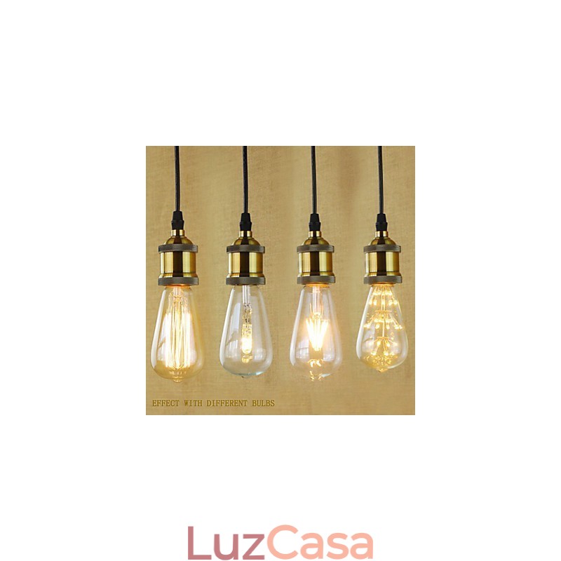Luzes Pendentes Tradicionais Clássico Vintage Retro Country Garagem Metal