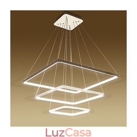 Luminária pendente de design moderno com três anéis Luminária pendente de design moderno com três anéis