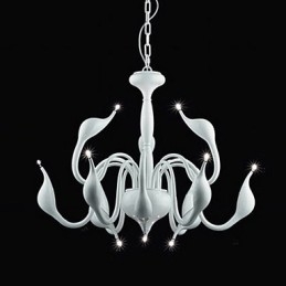 Lustre de metal galvanizado estilo vela contemporâneo moderno