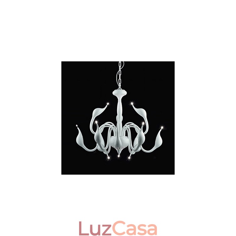 Lustre de metal galvanizado estilo vela contemporâneo moderno