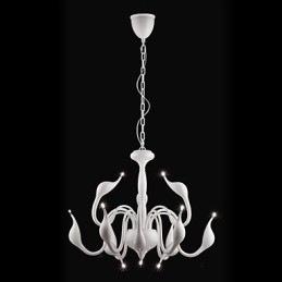 Lustre de metal galvanizado estilo vela contemporâneo moderno