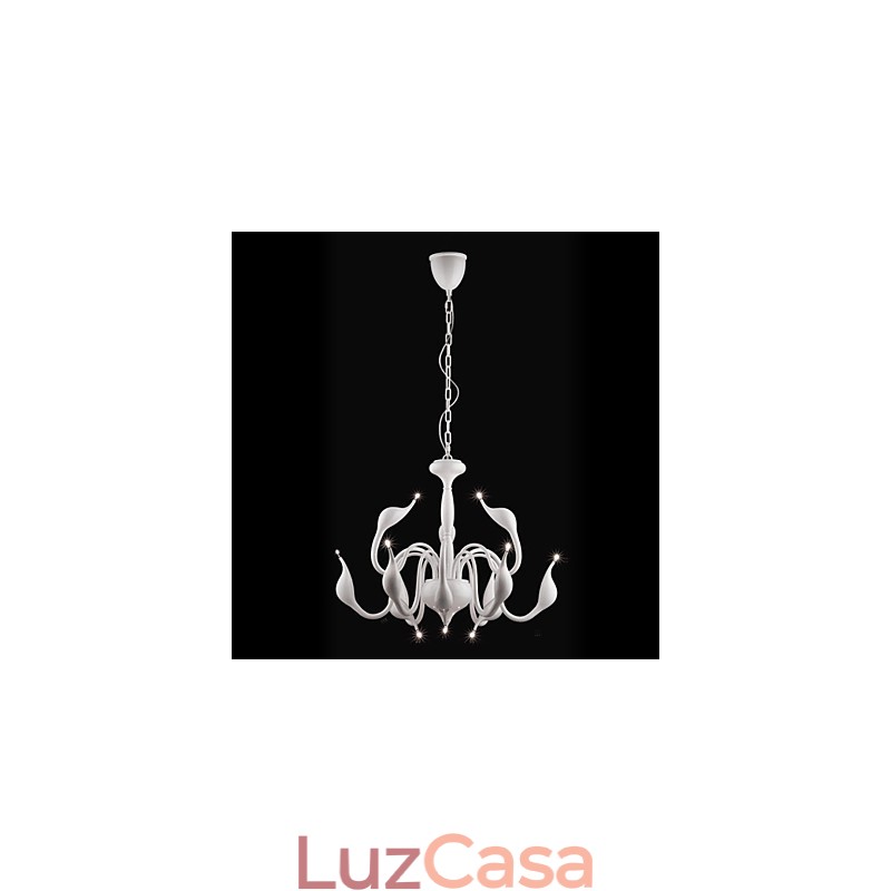 Lustre de metal galvanizado estilo vela contemporâneo moderno