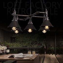 Retro Classic Metal Ceiling Lights Simples Luminárias Pendentes Café Luminária Pendente