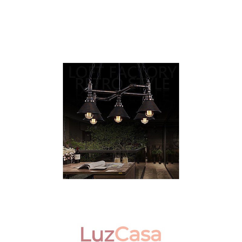 Retro Classic Metal Ceiling Lights Simples Luminárias Pendentes Café Luminária Pendente