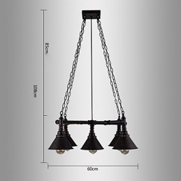 Retro Classic Metal Ceiling Lights Simples Luminárias Pendentes Café Luminária Pendente