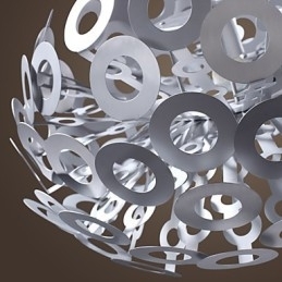 Luminária pendente moderna em formato de círculo Abajur em destaque