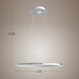 Luminária pendente design moderno living ring