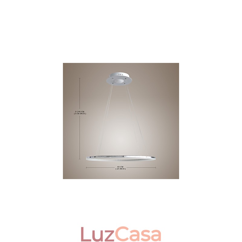 Luminária pendente design moderno living ring