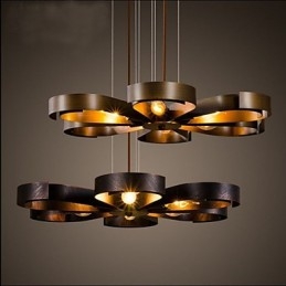 Luminária pendente estilo americano de ferro industrial estilo vento