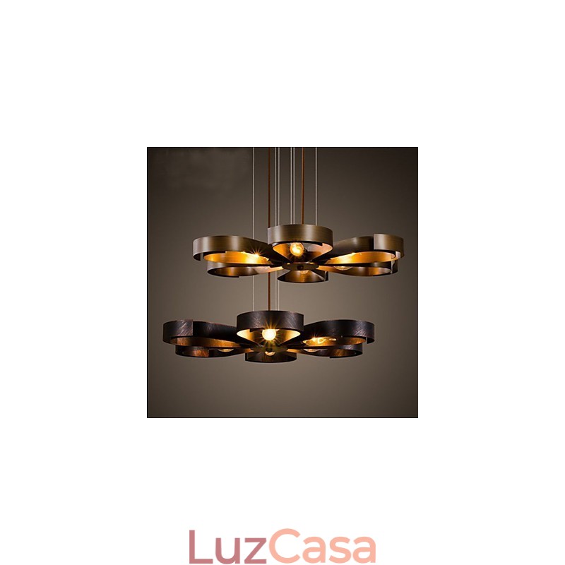 Luminária pendente estilo americano de ferro industrial estilo vento