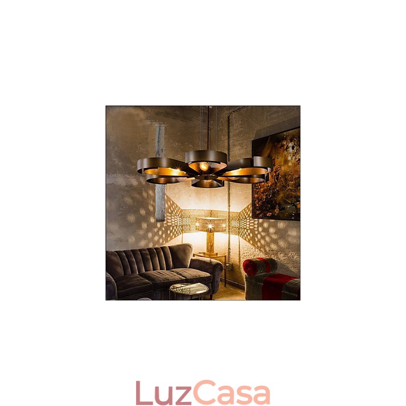 Luminária pendente estilo americano de ferro industrial estilo vento