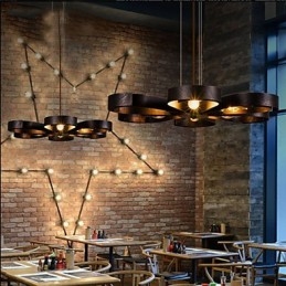 Luminária pendente estilo americano de ferro industrial estilo vento