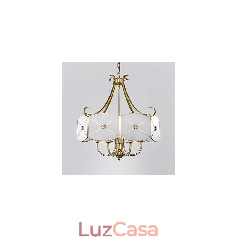 Família de luminárias de teto de cobre com design decorativo contemporâneo moderno