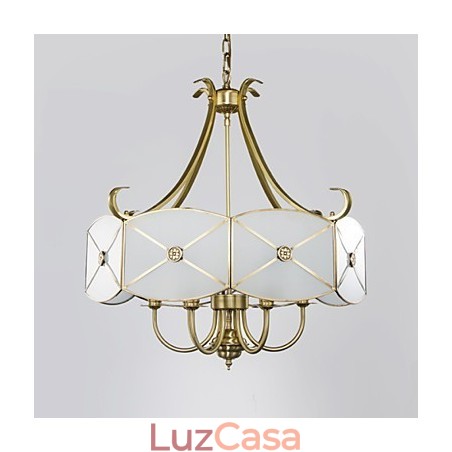 Família de luminárias de teto de cobre com design decorativo contemporâneo moderno Família de luminárias de teto de cobre com design decorativo contemporâneo moderno