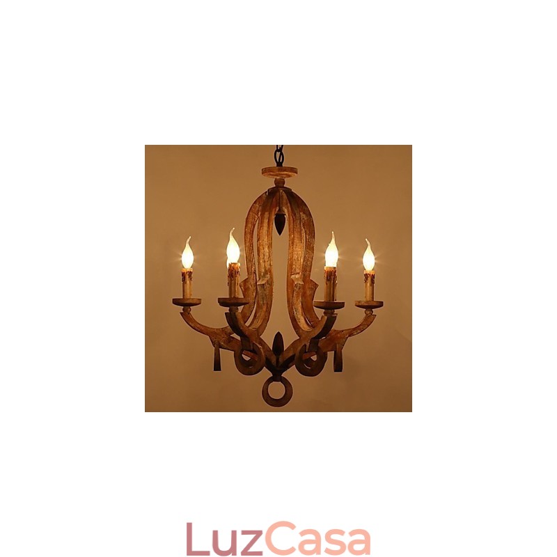 Lustre de metal com pintura estilo retrô vintage mini