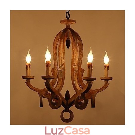 Lustre de metal com pintura estilo retrô vintage mini Lustre de metal com pintura estilo retrô vintage mini