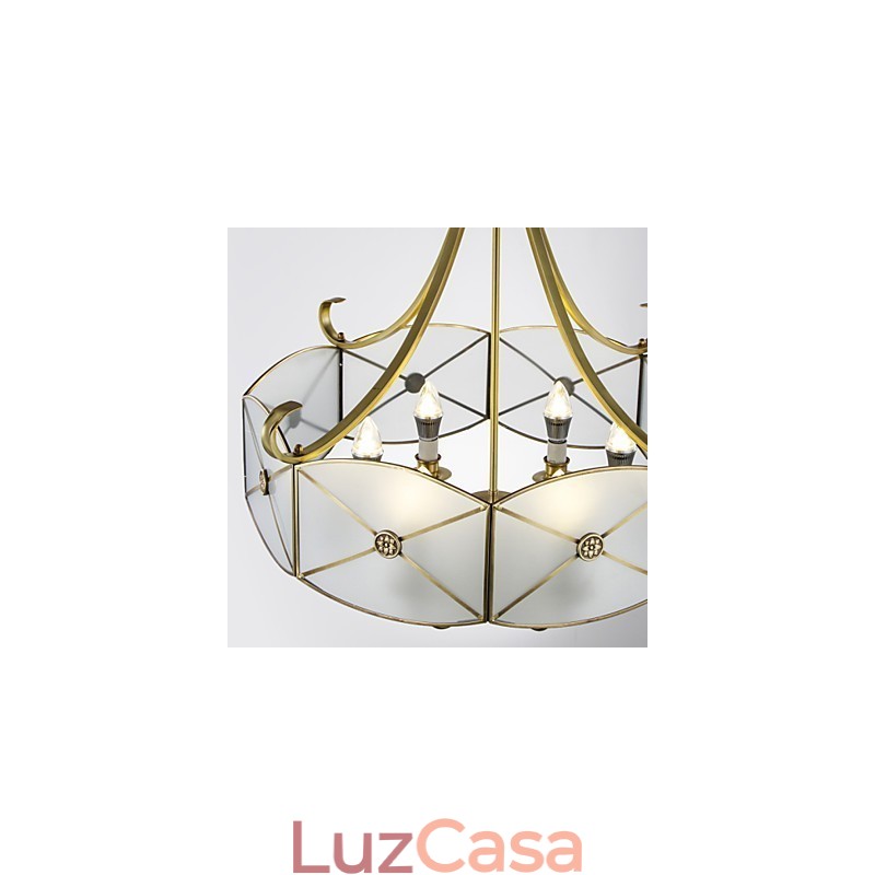 Família de luminárias de teto de cobre com design decorativo contemporâneo moderno