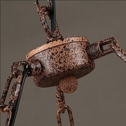 Lustre de corda de vento da indústria cerâmica RetroLron Lustre Simples3