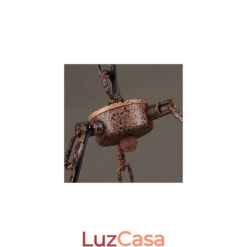 Lustre de corda de vento da indústria cerâmica RetroLron Lustre Simples3