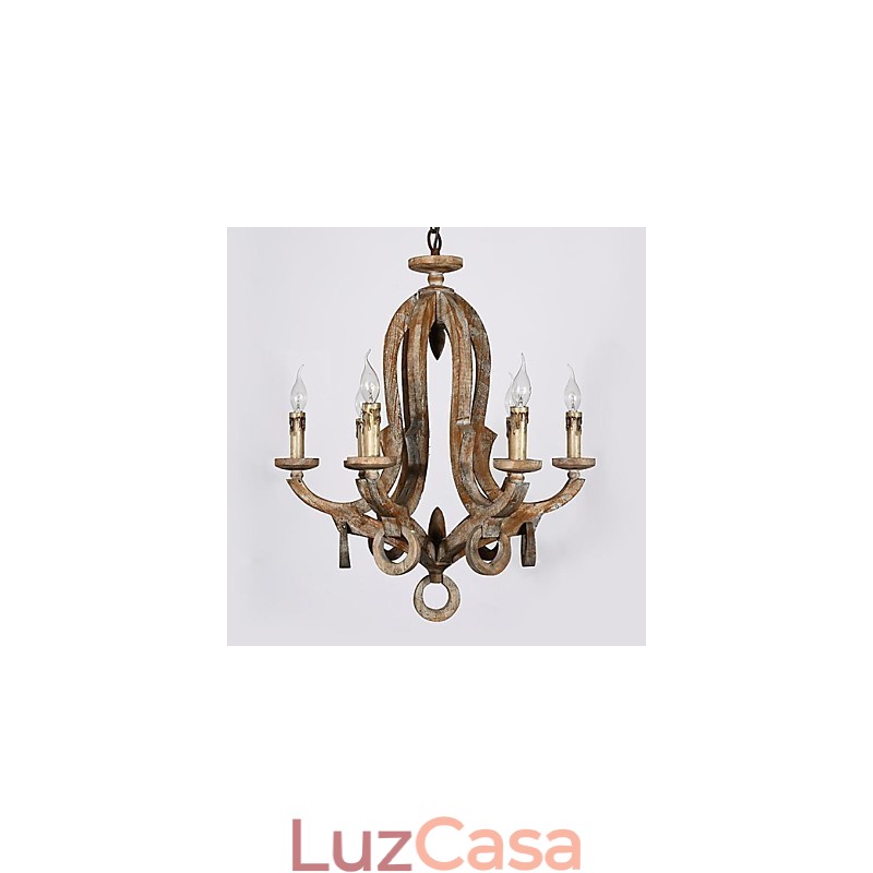 Lustre de metal com pintura estilo retrô vintage mini