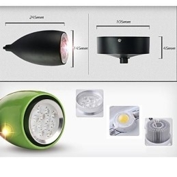 Luminária pendente de metal com pintura de globo contemporânea moderna