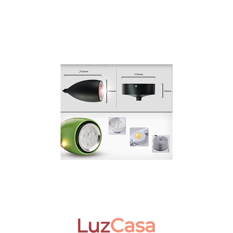 Luminária pendente de metal com pintura de globo contemporânea moderna