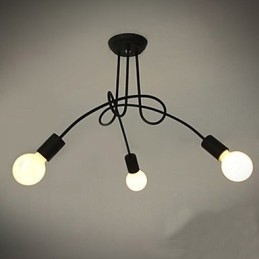 Lustre de Metal com Pintura Contemporânea Moderna