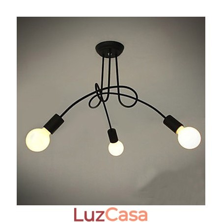 Lustre de Metal com Pintura Contemporânea Moderna Lustre de Metal com Pintura Contemporânea Moderna