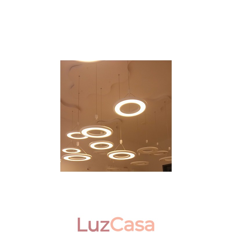 Luminária pendente moderna contemporânea em metal