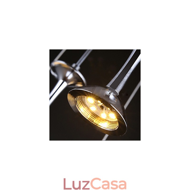 Luminárias pendentes 3 luzes placa traseira longa moderna contemporânea