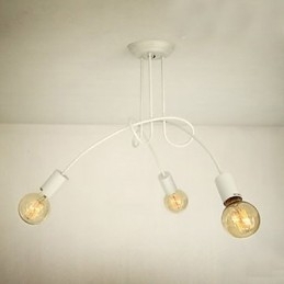 Lustre de Metal com Pintura Contemporânea Moderna