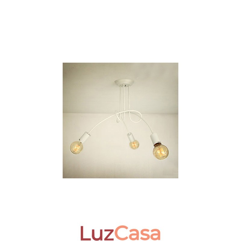 Lustre de Metal com Pintura Contemporânea Moderna