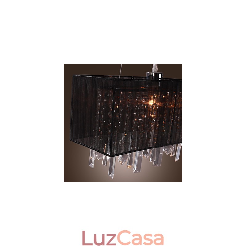 Ilha moderna contemporânea cristal outros metal pingente luz