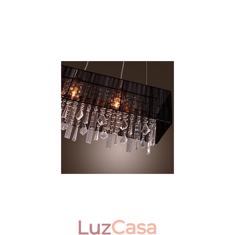 Ilha moderna contemporânea cristal outros metal pingente luz