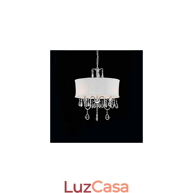 Luminária pendente de metal galvanizado