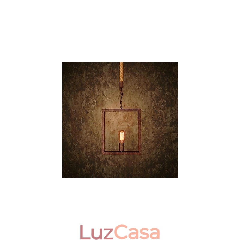 Tradicional Clássico Rústico Lodge Vintage Retro Country Metal Pendente Luz