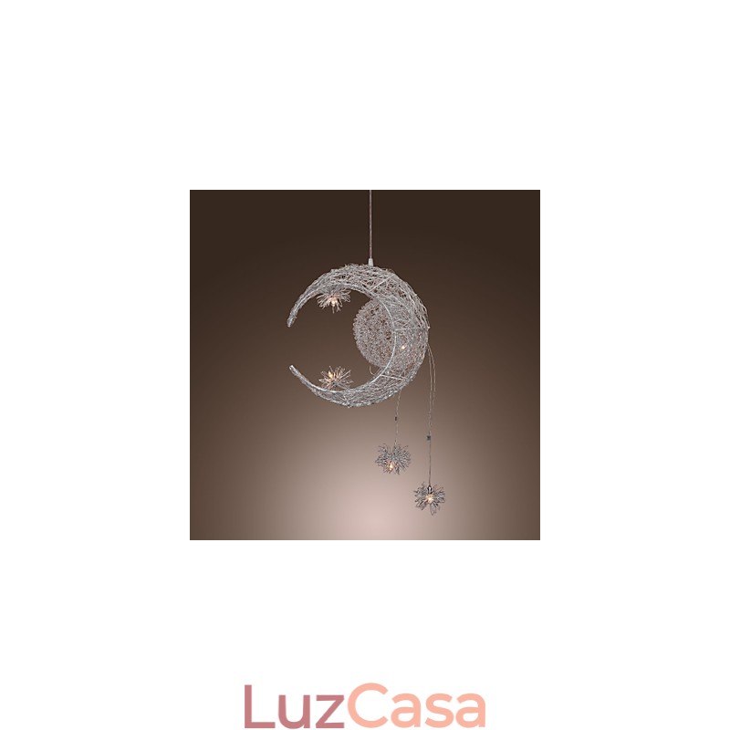 Luminária pendente moderna contemporânea estilo globo mini galvanizada em metal
