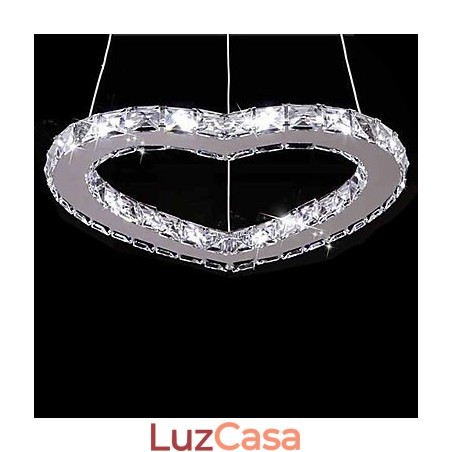 Lustre moderno contemporâneo de cristal cromado em metal Lustre moderno contemporâneo de cristal cromado em metal