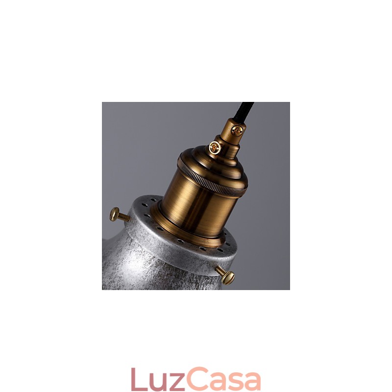 Luminária pendente de ferro de alta qualidade estilo loft, estilo americano, vintage, retrô, estilo country