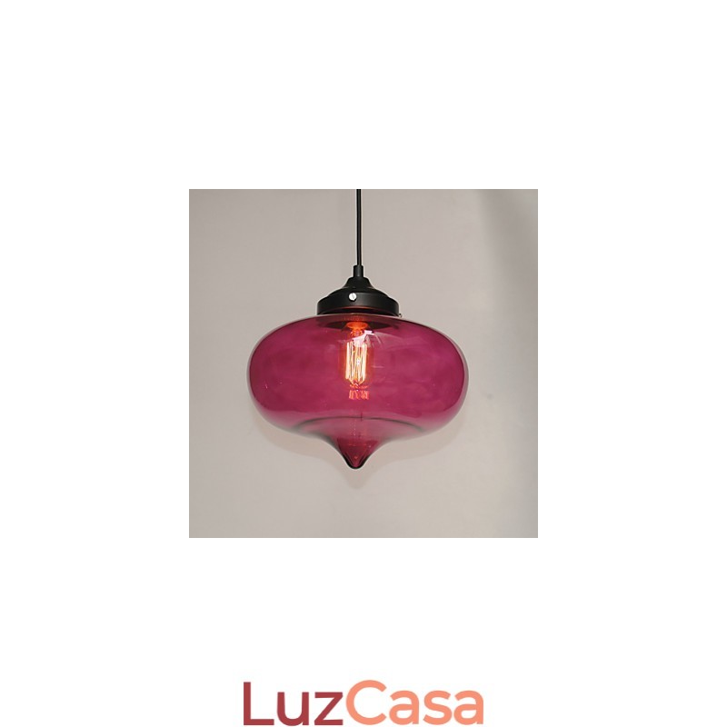 Pendente Bubble Design 1 Luz com Sombra Transparente
