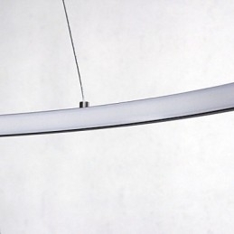 Luminária pendente regulável com design moderno em anel