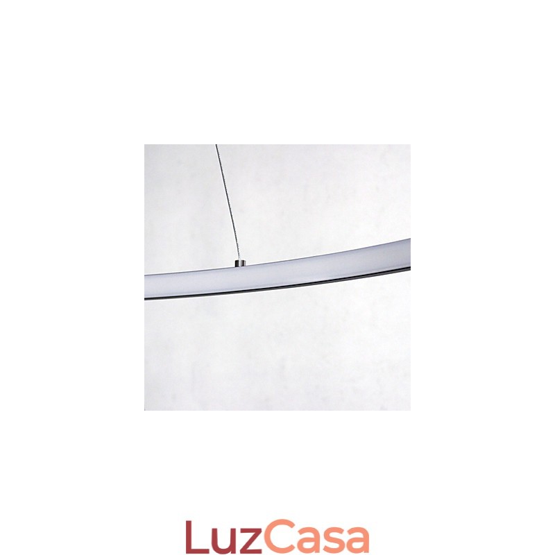 Luminária pendente regulável com design moderno em anel