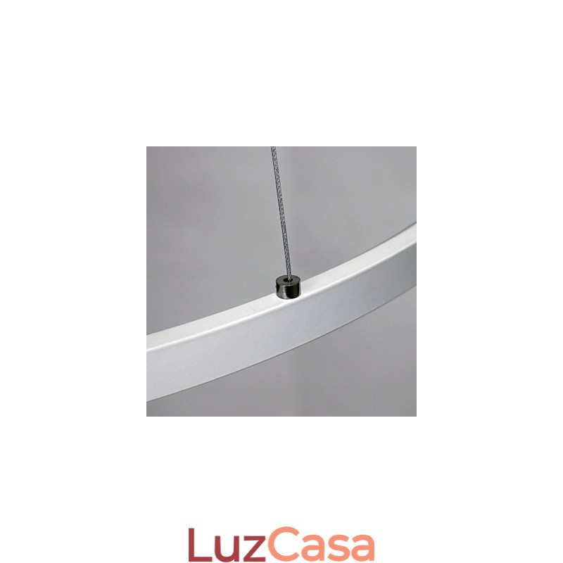Luminária pendente regulável com design moderno em anel