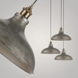 1 Luzes Pendentes Estilo Vintage Antigo Estilo Industrial Ferro Metais Drop Light