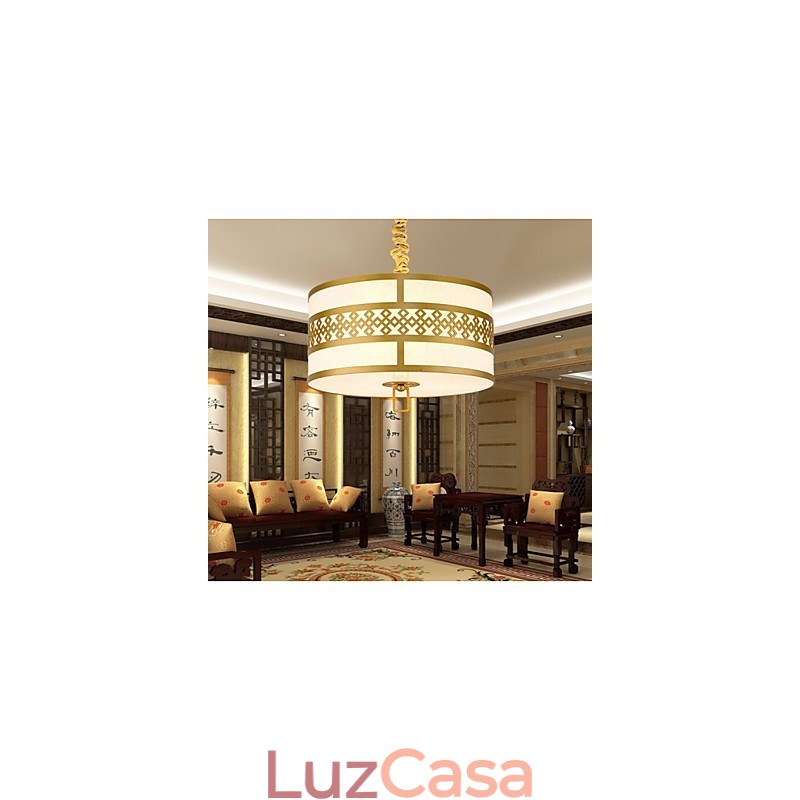 Iluminação suspensa estilo chinês simplicidade moderna