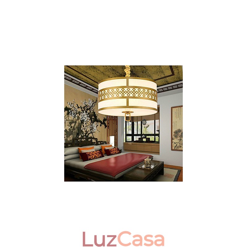 Iluminação suspensa estilo chinês simplicidade moderna