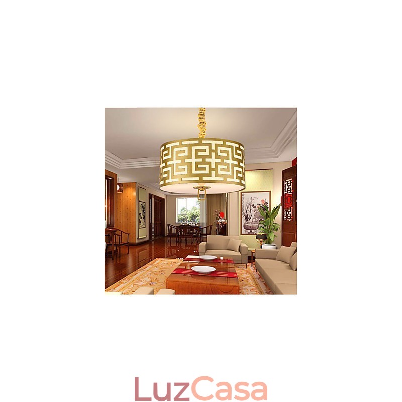 Iluminação suspensa estilo chinês simplicidade moderna