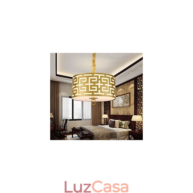 Iluminação suspensa estilo chinês simplicidade moderna