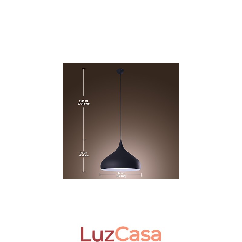 Luminária pendente moderna contemporânea retrô estilo mini com pintura